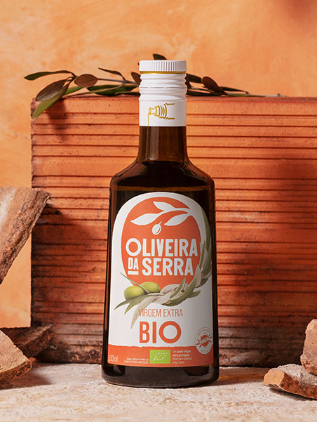 Garrafa de azeite virgem extra bio oliveira da serra